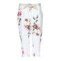  Kalhoty capri s potiskem 7232 len Italie