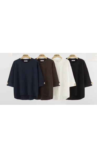 Módní svetr s 3/4 rukávem 57651