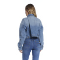 Bunda džínová oversize 3D-1516 Itálie