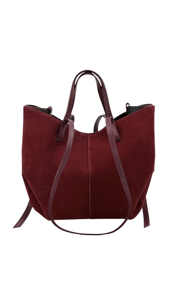 Velká kabelka z broušené kůže 650-c Itálie