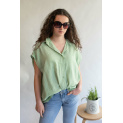 Košile bez rukávu oversize MO-S620