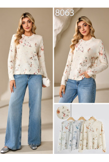 Elegantní svetřík s potiskem 8063