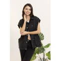 Trendy džínová vesta oversize C10449