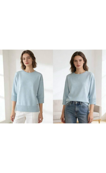 Svetřík s 3/4 rukávem J201