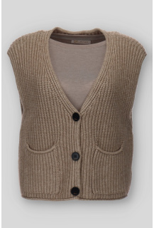 Krátká vesta hrubý úplet RAY 5193