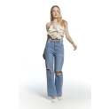 Kalhoty džínové wide leg regular 3D-1319 Itálie 