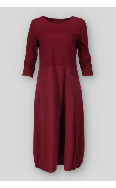 Šaty kombinované s kapsami 4157/4088 Pratto