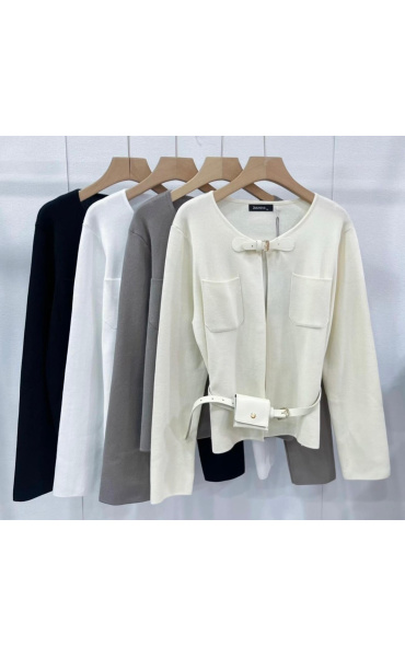 Stylový kardigan s přezkou S18700