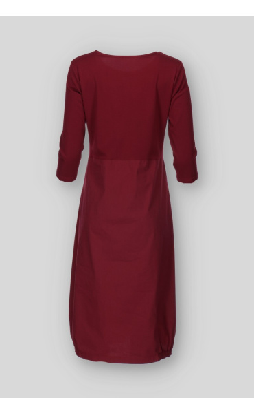 Šaty kombinované s kapsami 4157/4088 Pratto