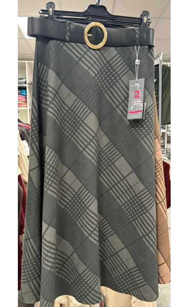 Sukně karo s páskem WAY 23296 B