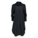 Košilové šaty over size s kapsami B9356