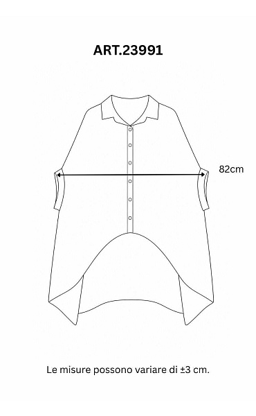 Lehká prodloužená košile OVERSIZED 23991