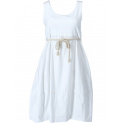 letní bavlněné šaty s kapsami bílá