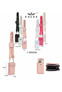 Peněženka-kabelka na mobil+klíčenka Eslee 8856