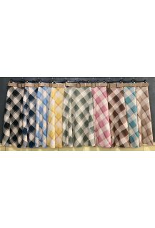 Sukně karo s páskem WAY 23296