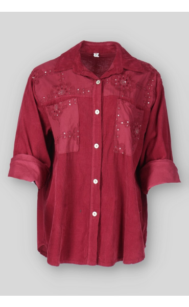 Košile manšestr kombinovaná SF 25446