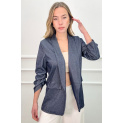Trendy sako/kardigan s řaseným rukávem 19052