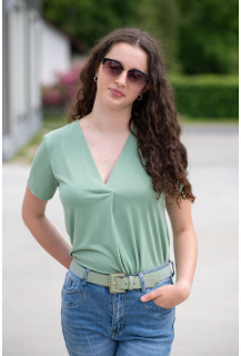 Elegantní halenka kr. rukáv U10712