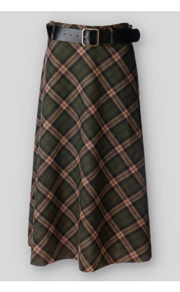 Sukně karo s páskem WAY 23296 C