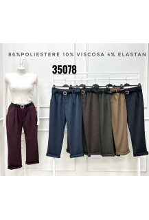 Kalhoty s páskem do gumy Lamiar 35078