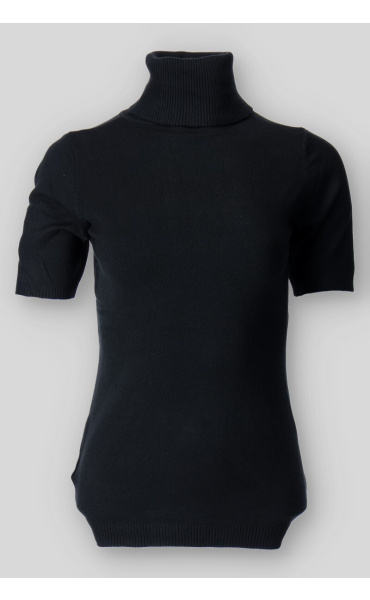 Módní úpletový rolák krátký rukáv N8507