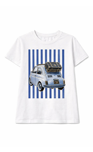 Triko oversized s potiskem AUTO 301