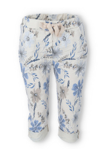 Kalhoty capri potisk do gumy 21822