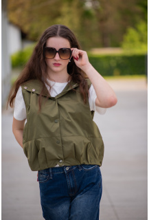 Stylová vesta s kapucí RAY 024