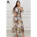 Elegantní dlouhé šaty s potiskem Lamiar 37805