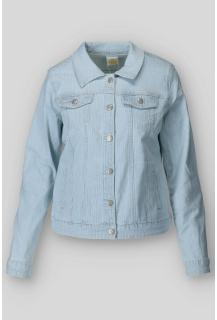 Módní džínová bunda s proužkem Onado DC525