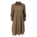 Košilové šaty over size s kapsami B9356
