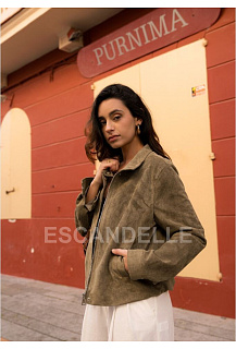 Stylová bunda imit. broušené kůže Nyx ESC 5175