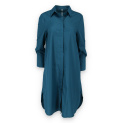 Košilové šaty over size s kapsami B9356