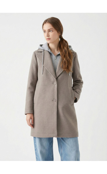 Stylový jarní kabát s mikinou K-ZELL 3616