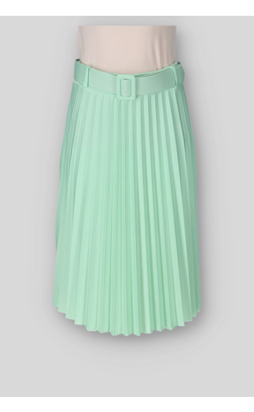 MIDI sukně plisé s páskem 29398