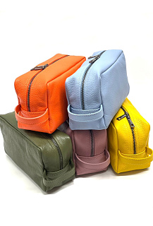 Cestovní kosmetická kožená taška 6280