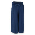 Kalhoty lněné culottes 7635