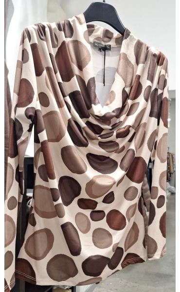 Elegantní halenka s vodou potisk U6196