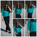 Halenka oversize lurex DZ-8900 
