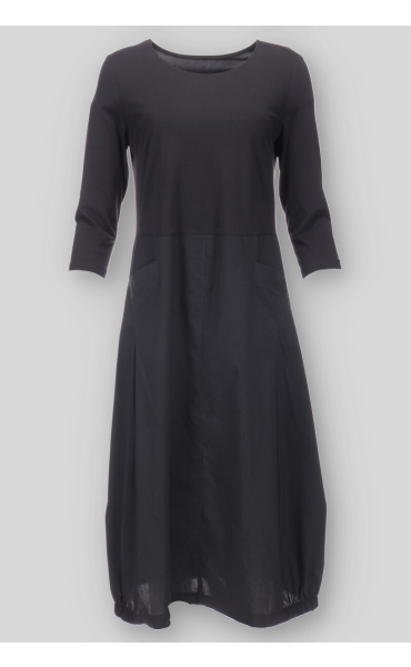 Šaty kombinované s kapsami 4157/4088 Pratto