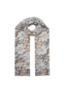 Dámská šála vzor květ E-09557