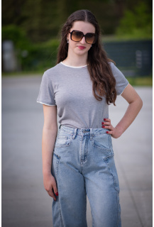 Elegantní halenka kr. rukáv R62318