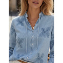 Trendy džínová košile CIMINY C10836