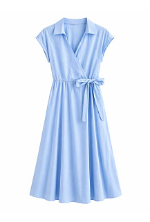 Překládané šaty s vázáním na boku U12227