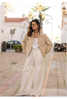 Krátký kabátek imit. broušené kůže Sabina ESC 5221