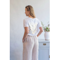 Kalhoty lněné culottes 10375 Itálie