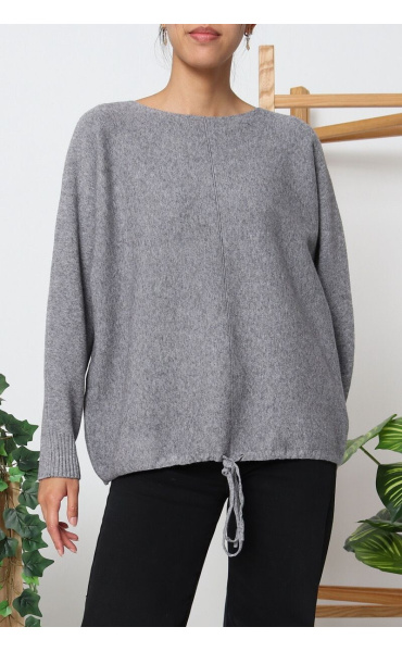 Trendy svetřík na šňůrku TC012