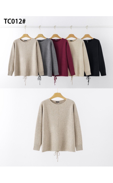 Trendy svetřík na šňůrku TC012