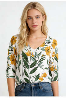 Svetřík Damod s potiskem 3/4 rukáv BSV24497