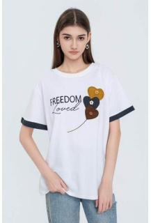 Dámské LADY triko s aplikací K815